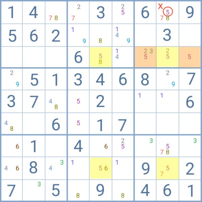 Asa X: técnica de Sudoku